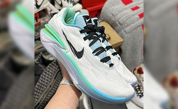 Ice Blue And Lime Green Accent The Nike Air Zoom GT Cut 2