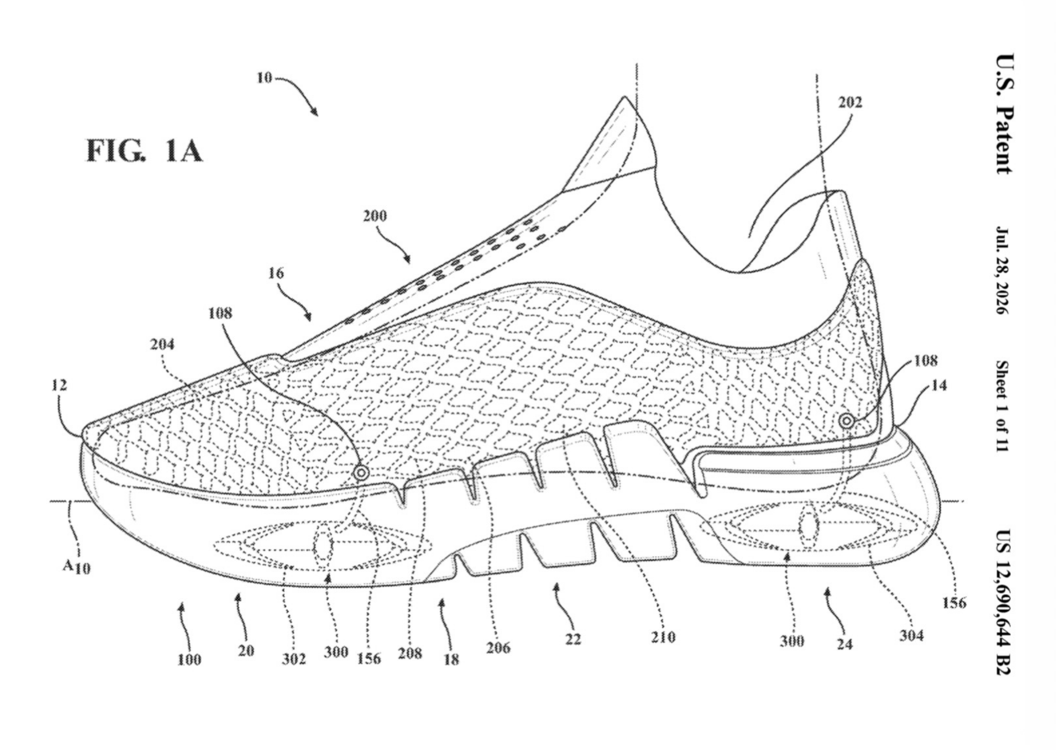 Nike Sensory Footwear Patent