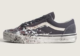 Vans Old Skool 36 Paint Splatter Charcoal Grey - Latreral