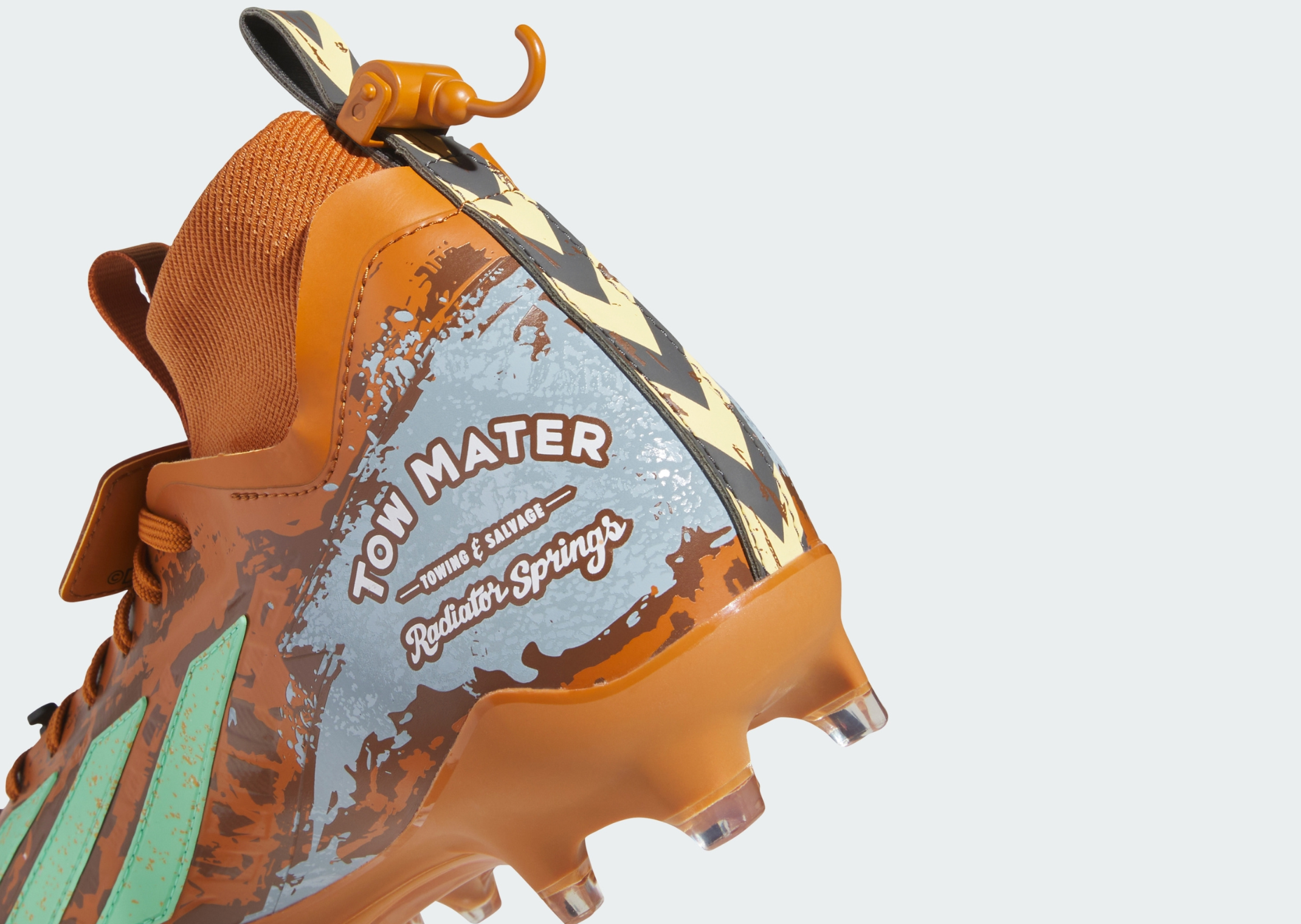 Cars x adidas Adizero Impact II Mid Mater - Heel Detail