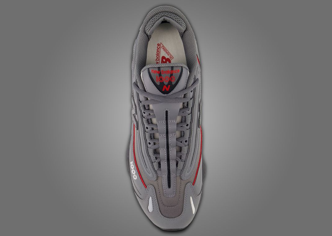 New Balance 1000 Grey Red Top