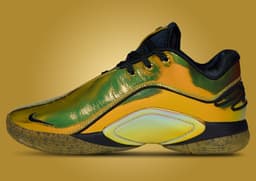 Nike LeBron 22 Immortalized Metallic Vivid Gold Medial