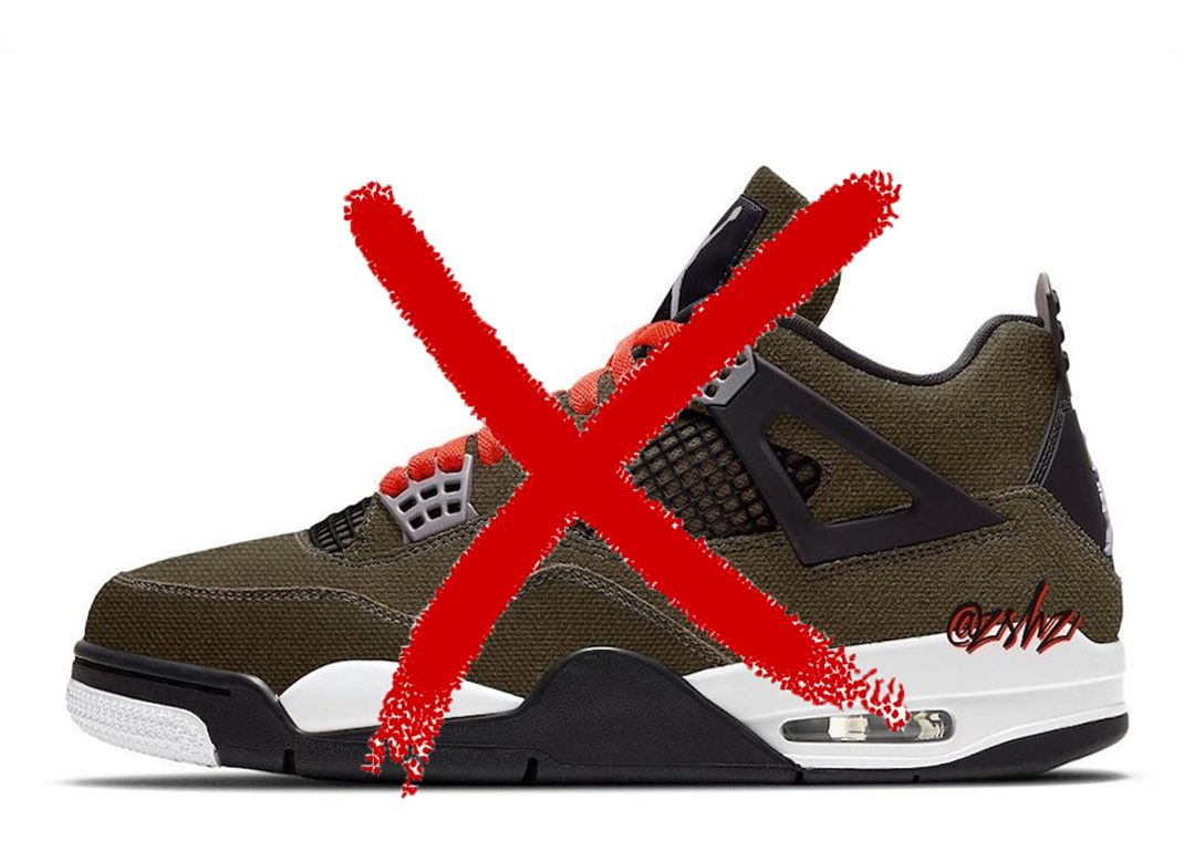 Air Jordan 4 Retro "Olive Canvas" (mockup)