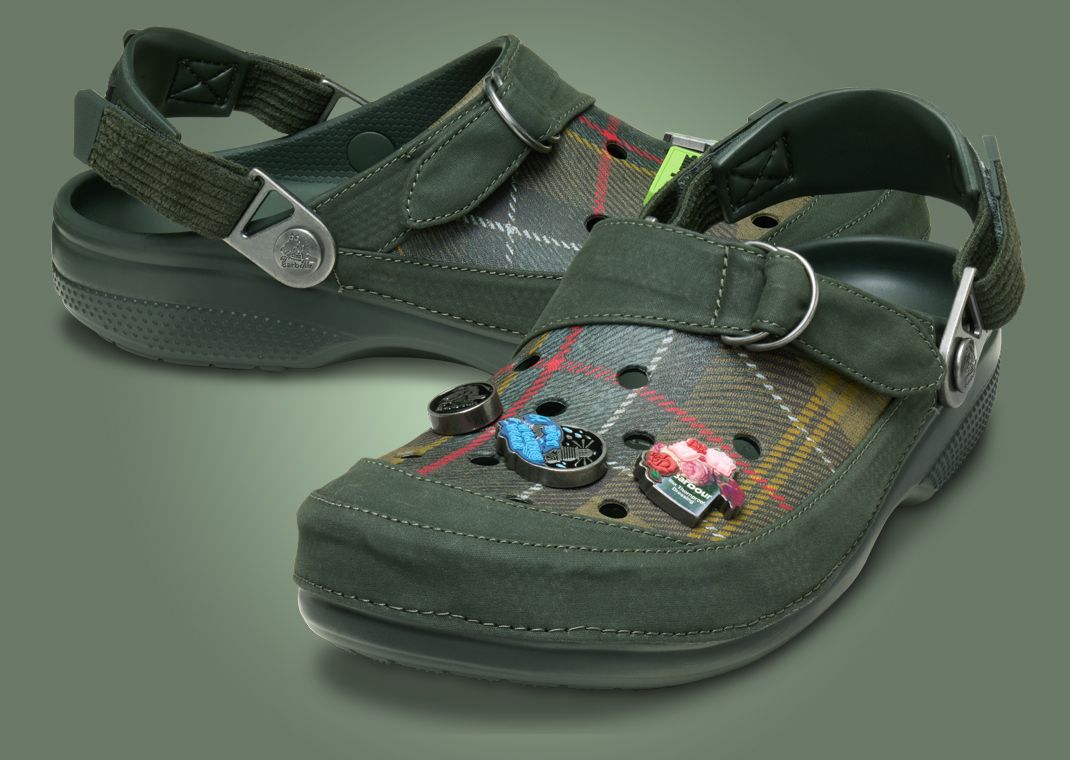 Barbour x Crocs Classic Clog Angle