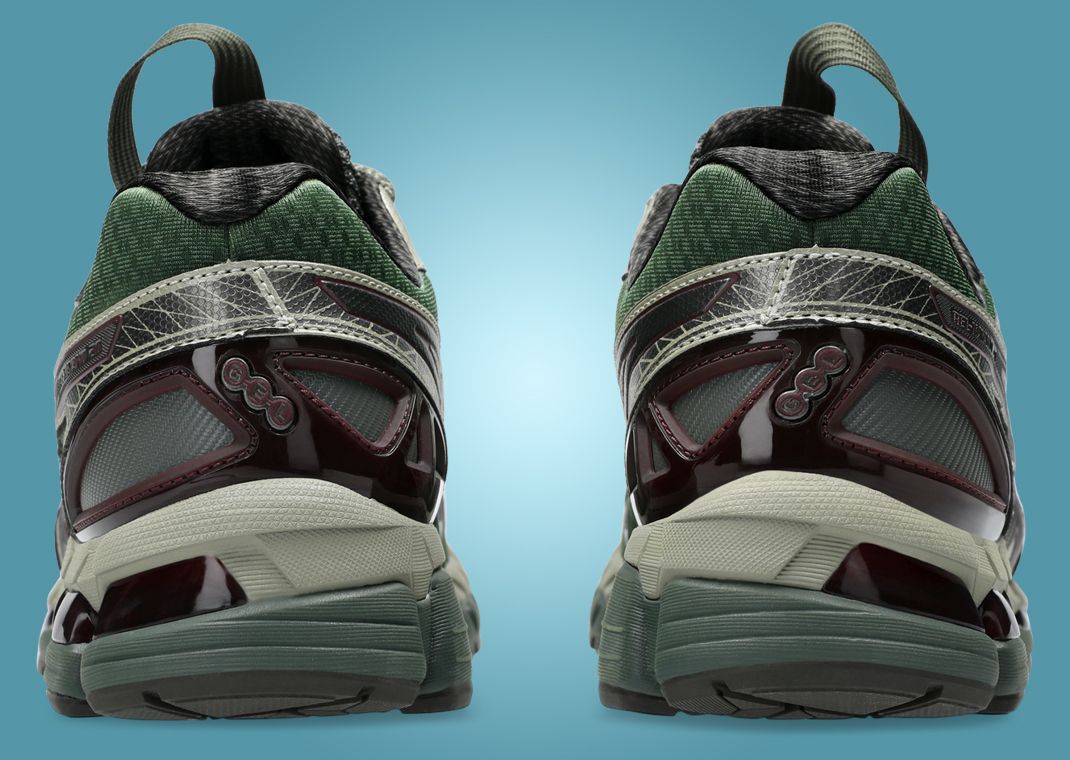 Kiko Kostadinov x Asics UB10-S Gel Kayano 20 Moss Gunmetal Heel