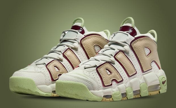 Light Bone And Alligator Accent This Nike Air More Uptempo