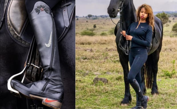 Kenyan Show Rider Muthoni Kimani Debuts Nike Equestrian Boot for 2028 Olympics
