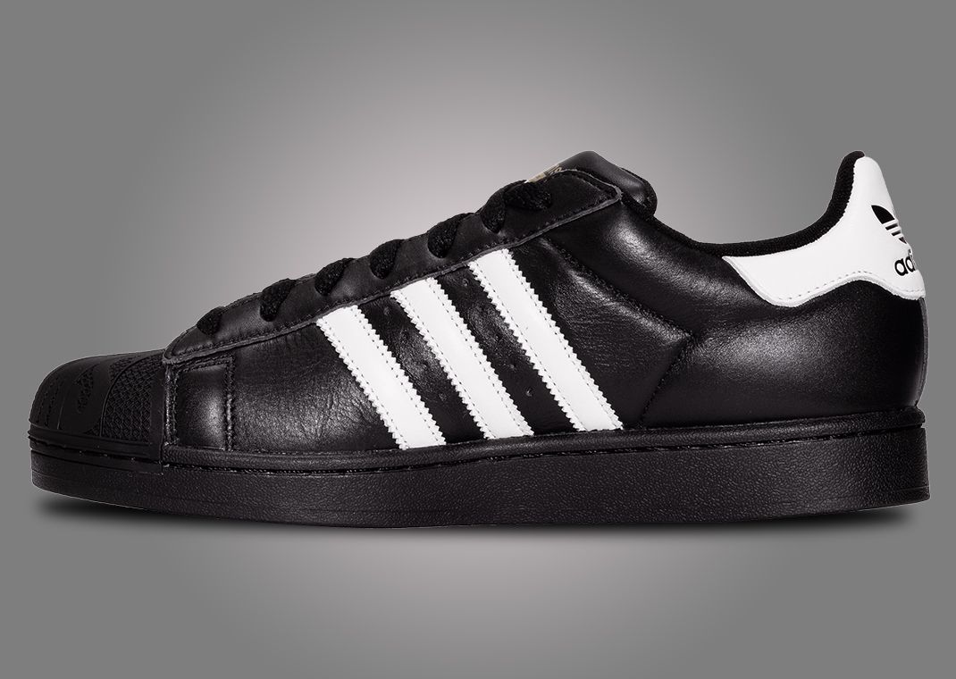 BEAMS x adidas Superstar Black White Medial