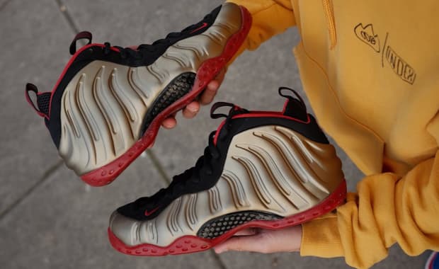 Nike Air Foamposite One Bronze Cough Drop Sample