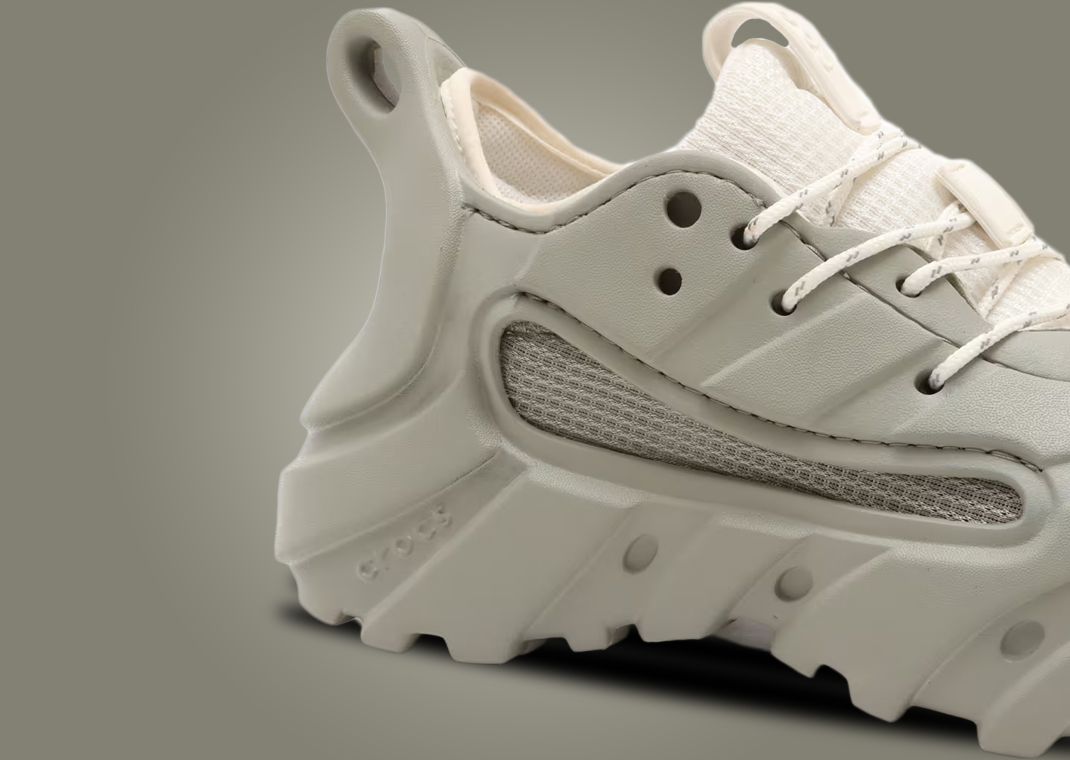 Crocs Nova Trek Grey Midfoot Detail
