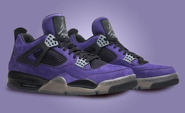 Travis Scott x Air Jordan 4 Retro Purple Suede