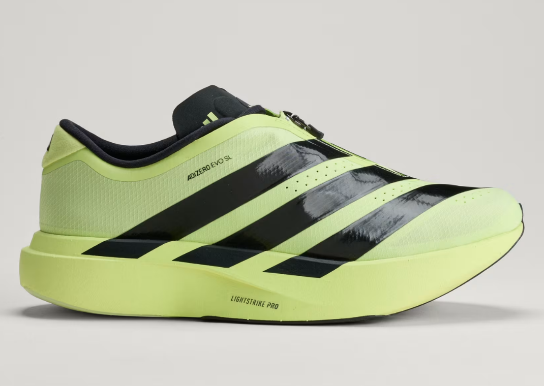 adidas Adizero Evo SL Zip Frozen Lemon - Lateral