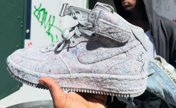 Lil Yachty Popped Up in NYC Wearing a New Felt Grey Air Force 1 Collab 