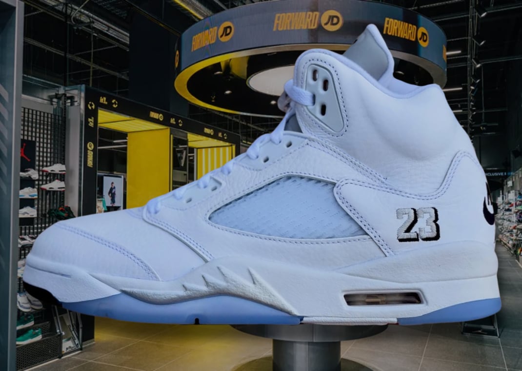 Air Jordan 5 Retro White Metallic