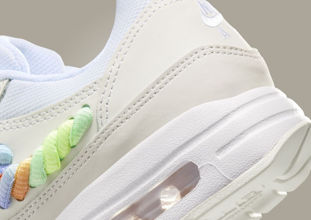 Nike Air Max 1 Rainbow Lace Swoosh (GS) Heel