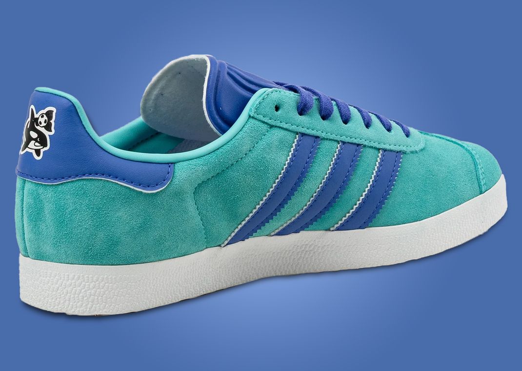 Seattle Sounders x adidas Gazelle Heel Angle