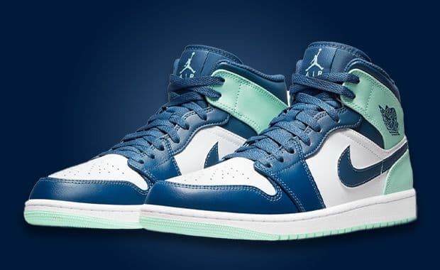 Mystic Navy And Mint Foam Cover The Air Jordan 1 Mid