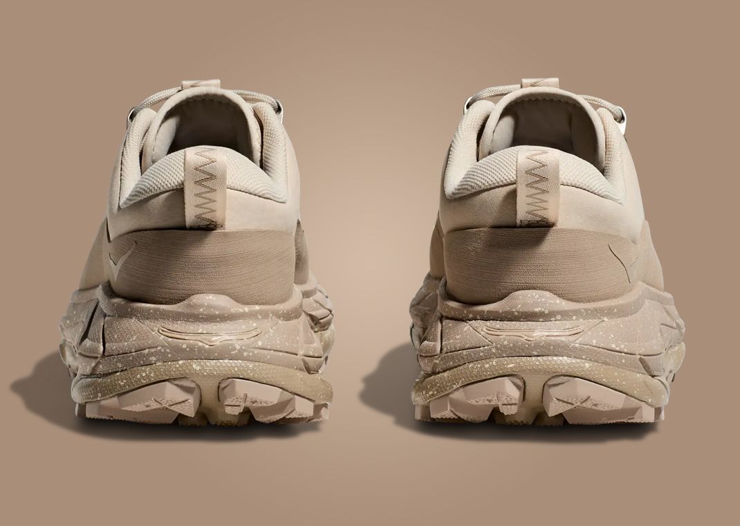 HOKA ONE ONE x Tor Summit 2 Oat Milk Oxford Tan Heel
