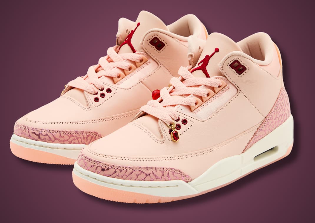 Jordan 3 rose gold sales