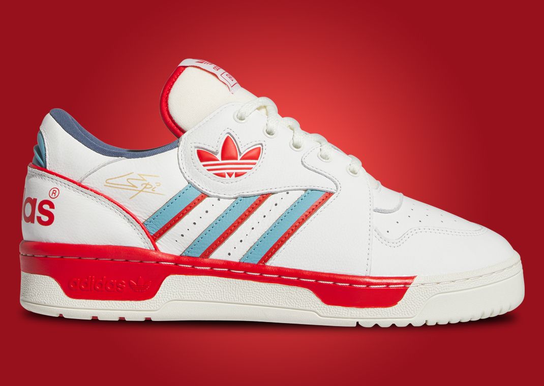 adidas Epi Pro Low White Blue Red Lateral