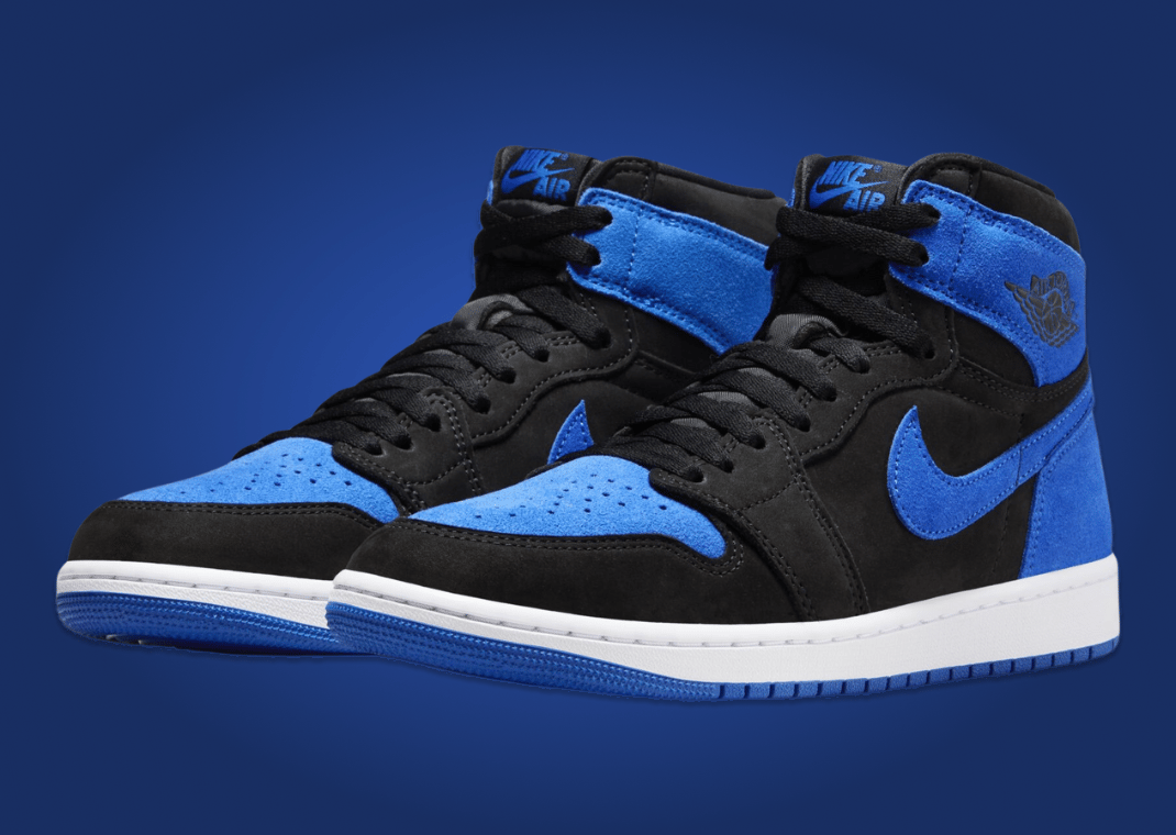 Royal blue and black air jordan 1 online