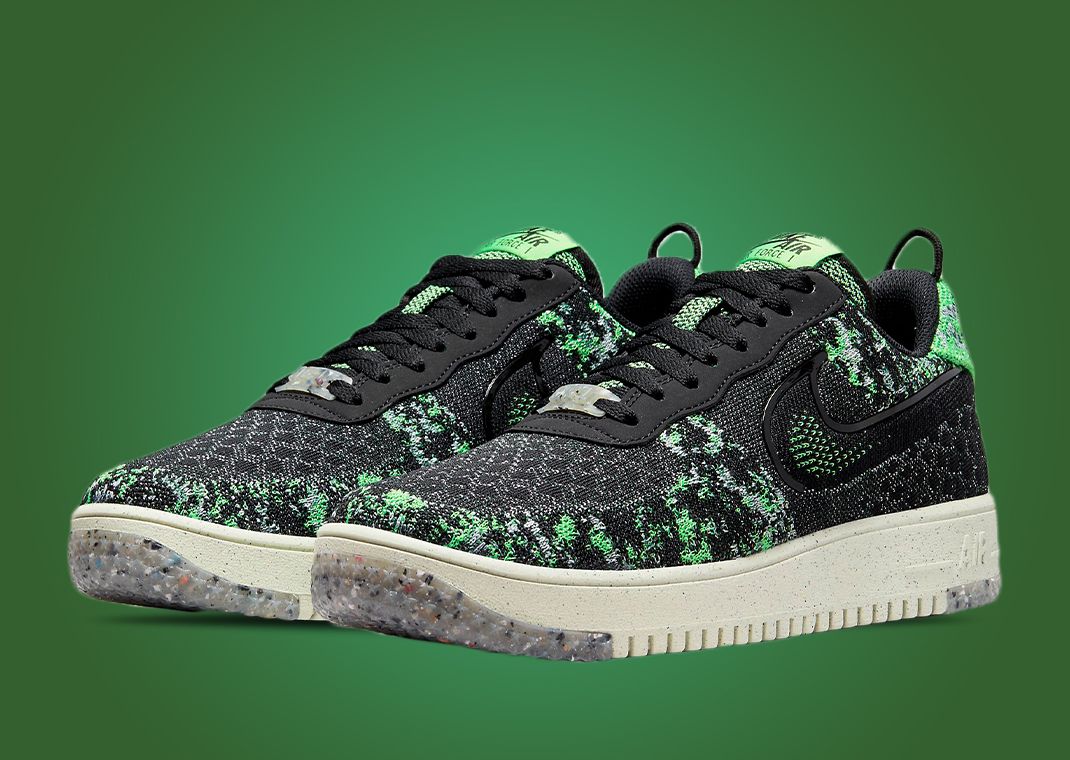 Nike air force 1 flyknit green on sale