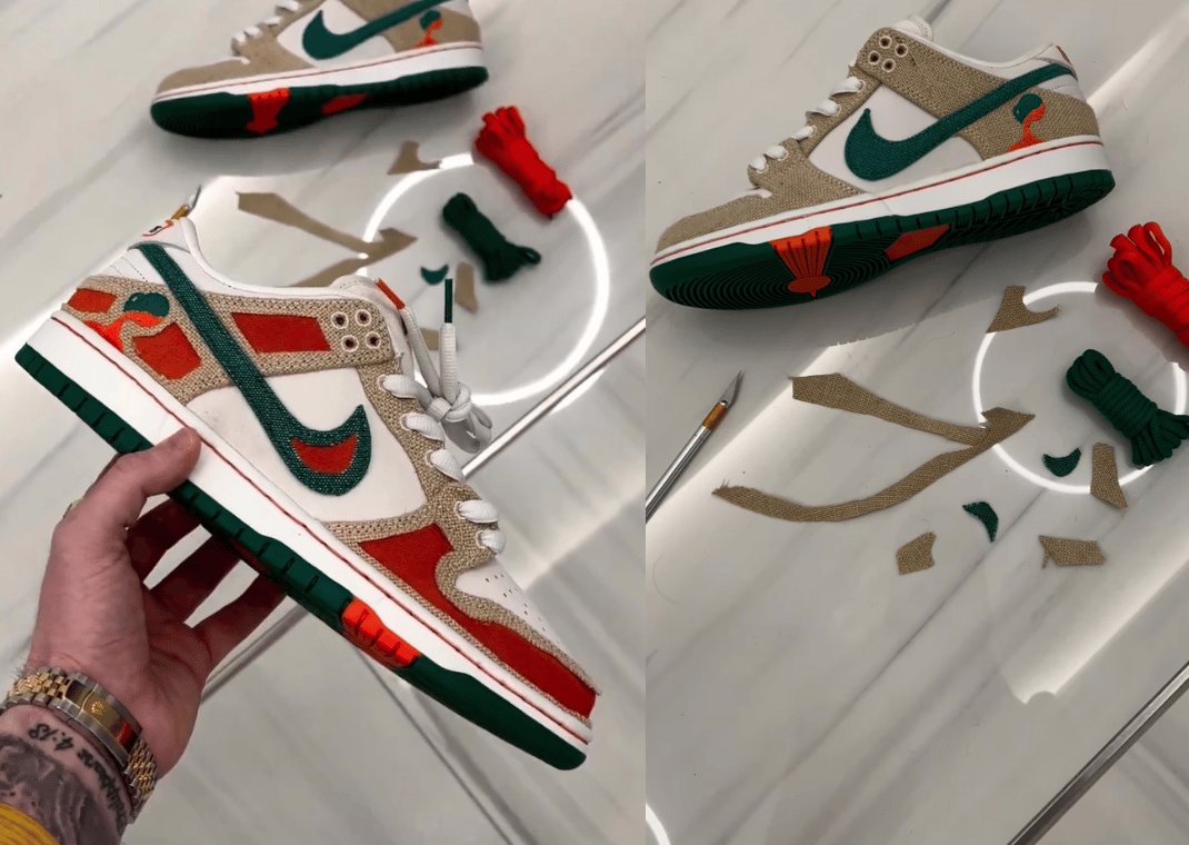 Nike SB Jarritos cutaway hemp overlays