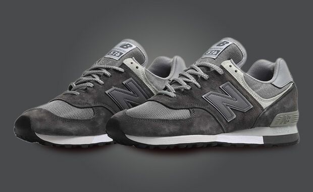 New Balance s 576 Made in UK Gets a Dark Gull Grey Makeover