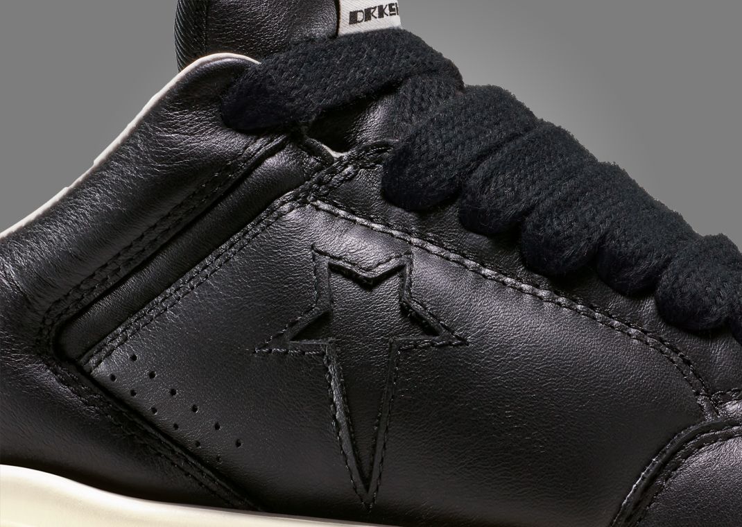 Rick Owens x Converse DRKSHDW TURBOWPN Ox Black Detail