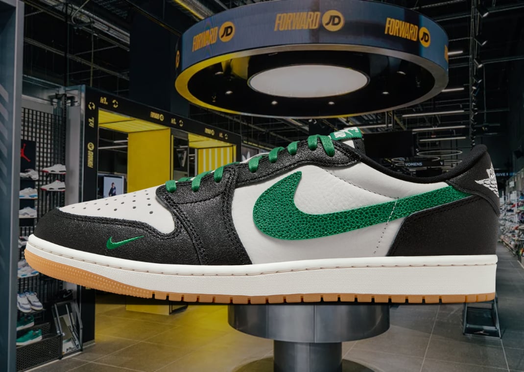 Air Jordan 1 Retro Low OG Phantom Pine Green