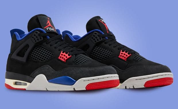 Air Jordan 4 Retro Rare Air Black Deep Royal Blue