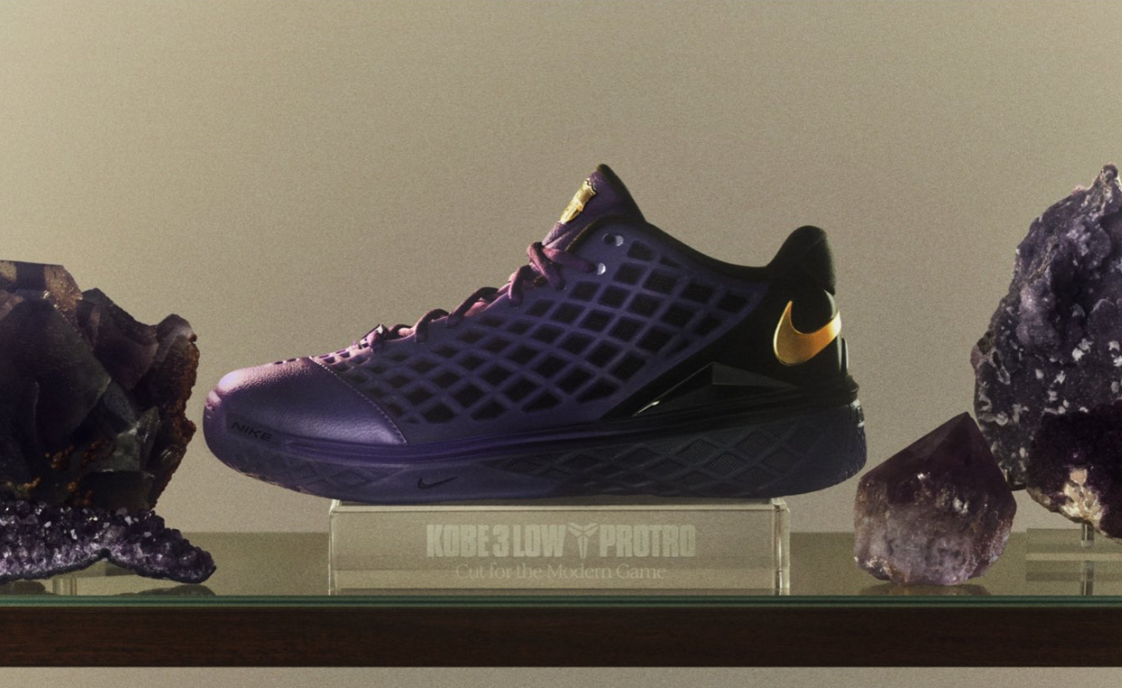 The FC Barcelona x Nike Kobe Collab Continues with a Purple and Gold Kobe 3 Low Protro
