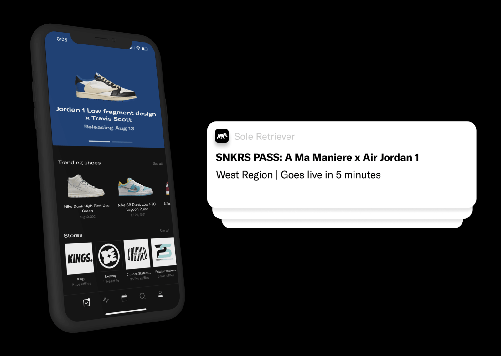 Sole Retriever Mobile App SNKRS Alerts