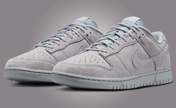 Grey Suede Gives Nike Dunk Low Retro Pro B “Putty” Vibes