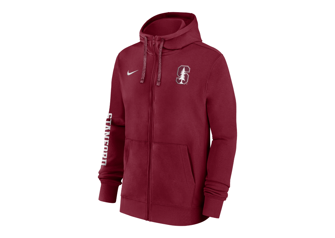 Stanford Cardinal Sideline Team Issue Men's Nike College Full-Zip Hoodie