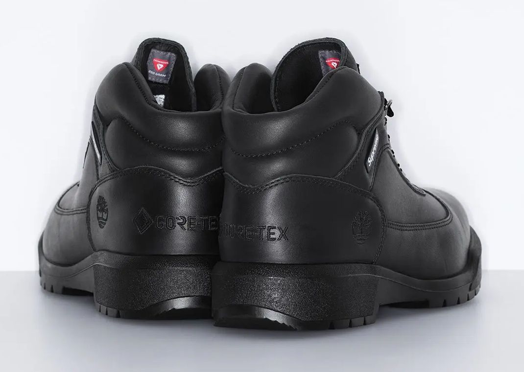 Supreme x Timberland Field Boot Pack Black Heel Angle