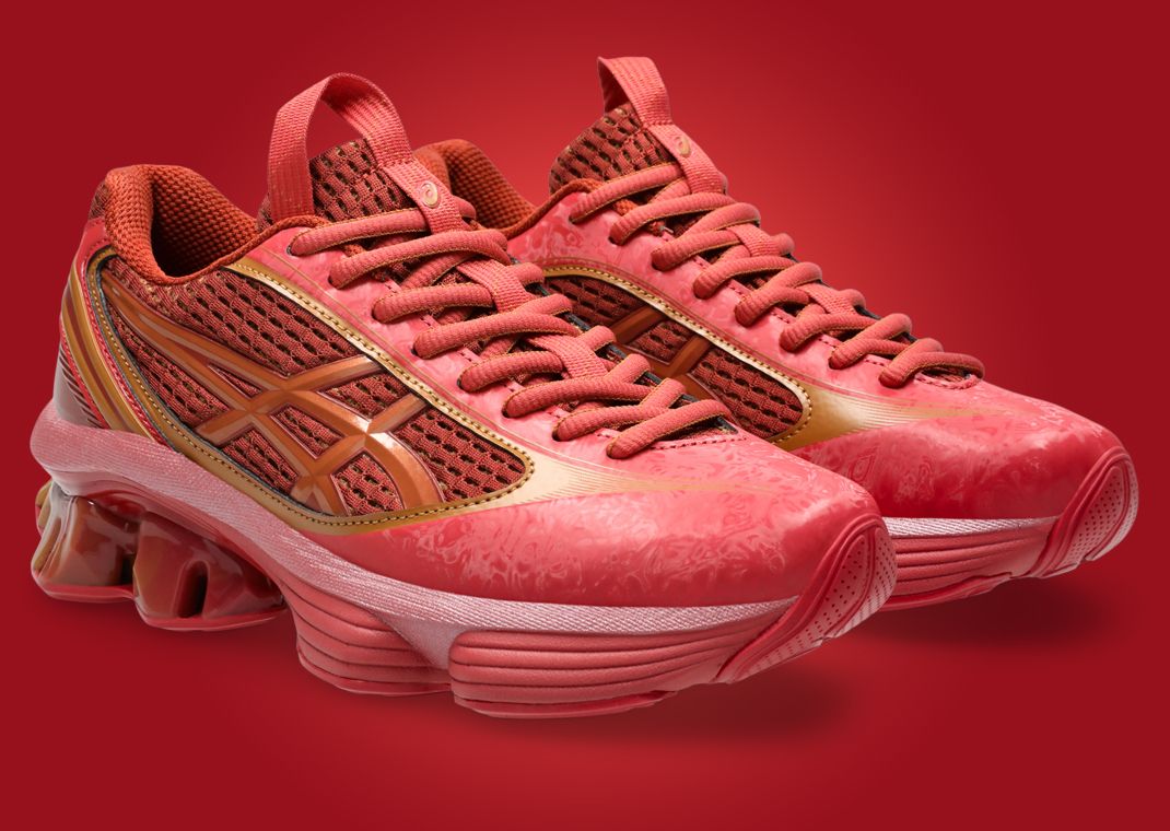 Kiko Kostadinov x Asics US6-S Gel-Kinetic Fluent Cayenne Angle