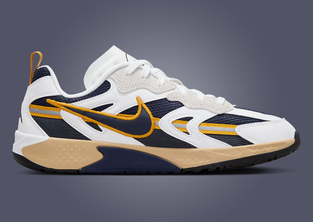 Nike Jam White Midnight Navy Gold Medial Left