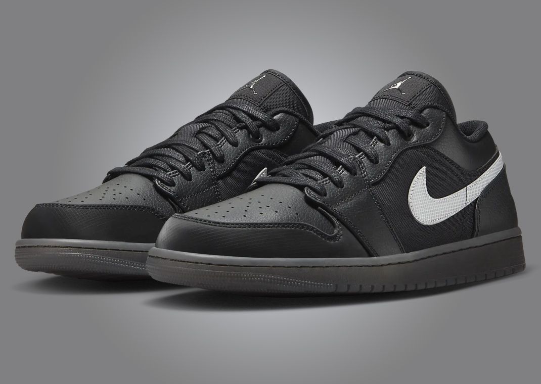 Air Jordan 1 Low Black White Dark Smoke Grey