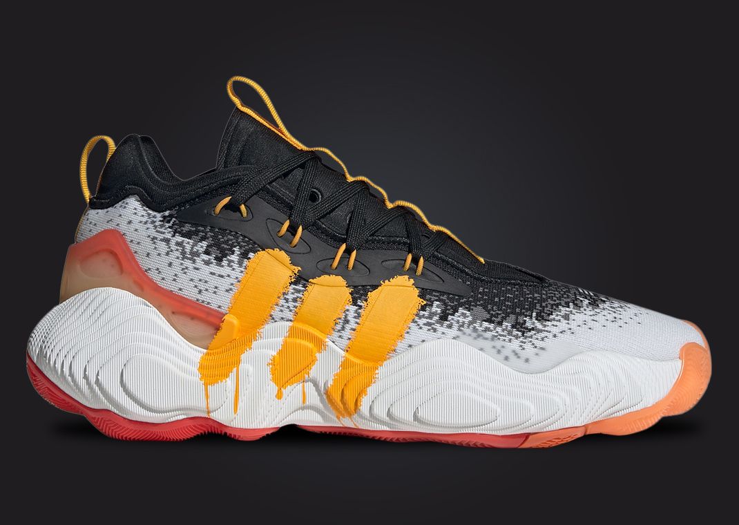 adidas Trae Young 3 Black White Yellow Lateral