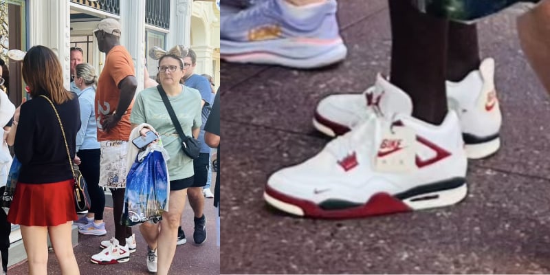 Michael Jordan Debuts Nigel Sylvester x Air Jordan 4 Sail at Disney