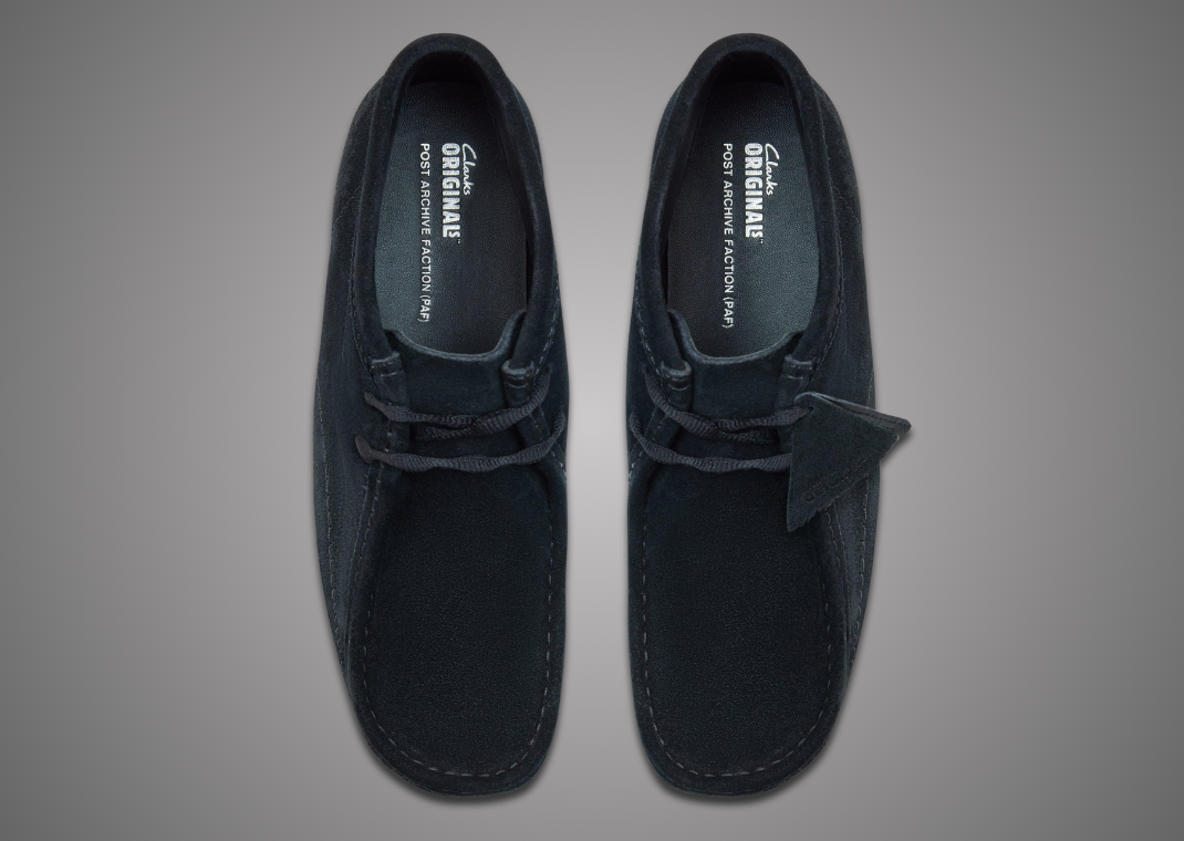 Post Archive Faction x Clarks Originals Wallabee Boot Black - Top