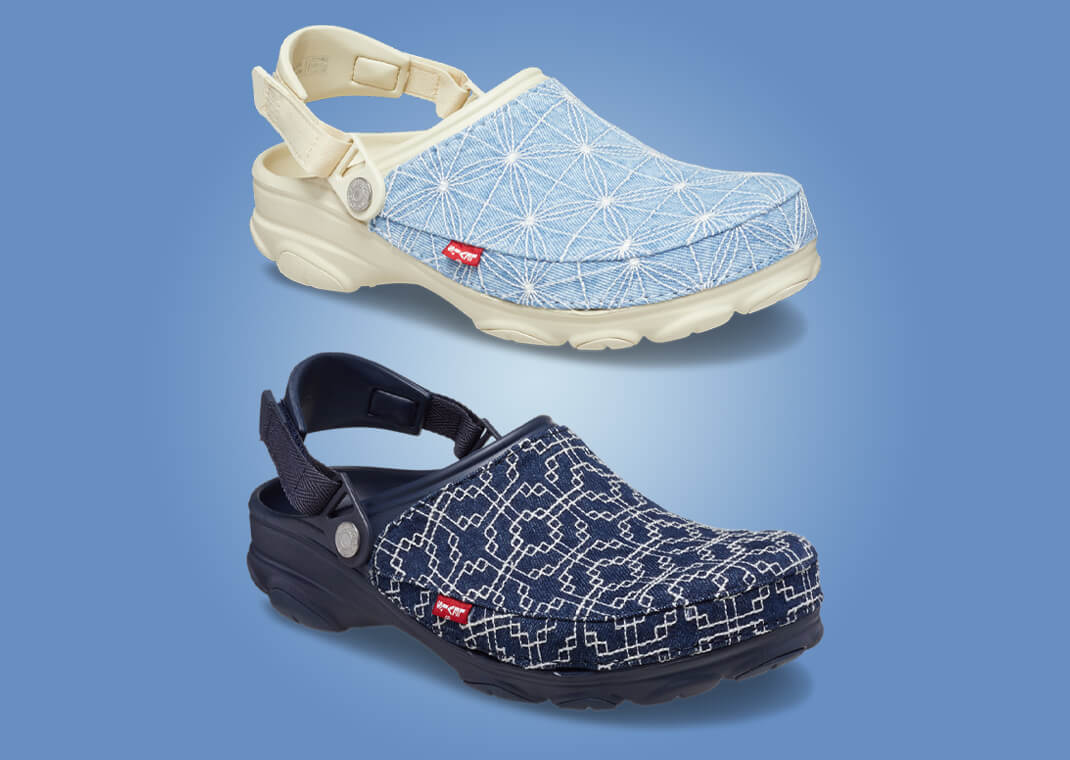 Levi's x Crocs All-Terrain Clog Sashiko Denim Pack