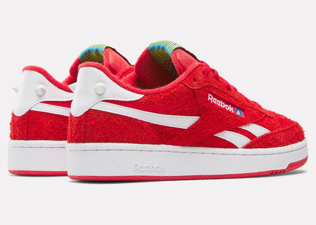 Sonic the Hedgehog 3 x Reebok Club C Revenge Knuckles Heel Angle