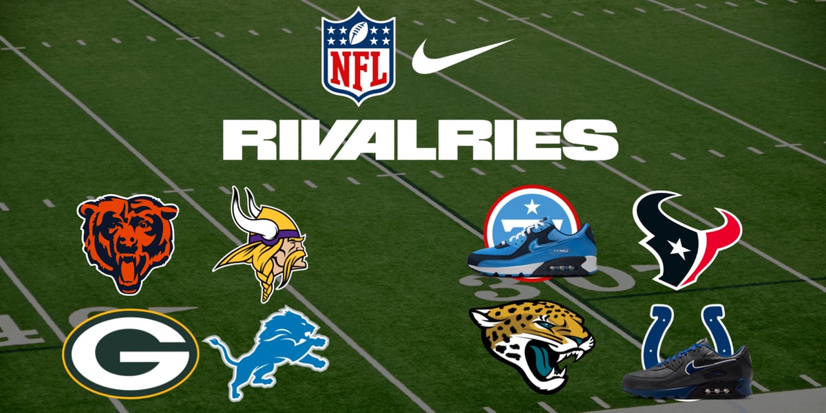 Nike and the NFL Expand the Air Max 90 Rivalry Collection