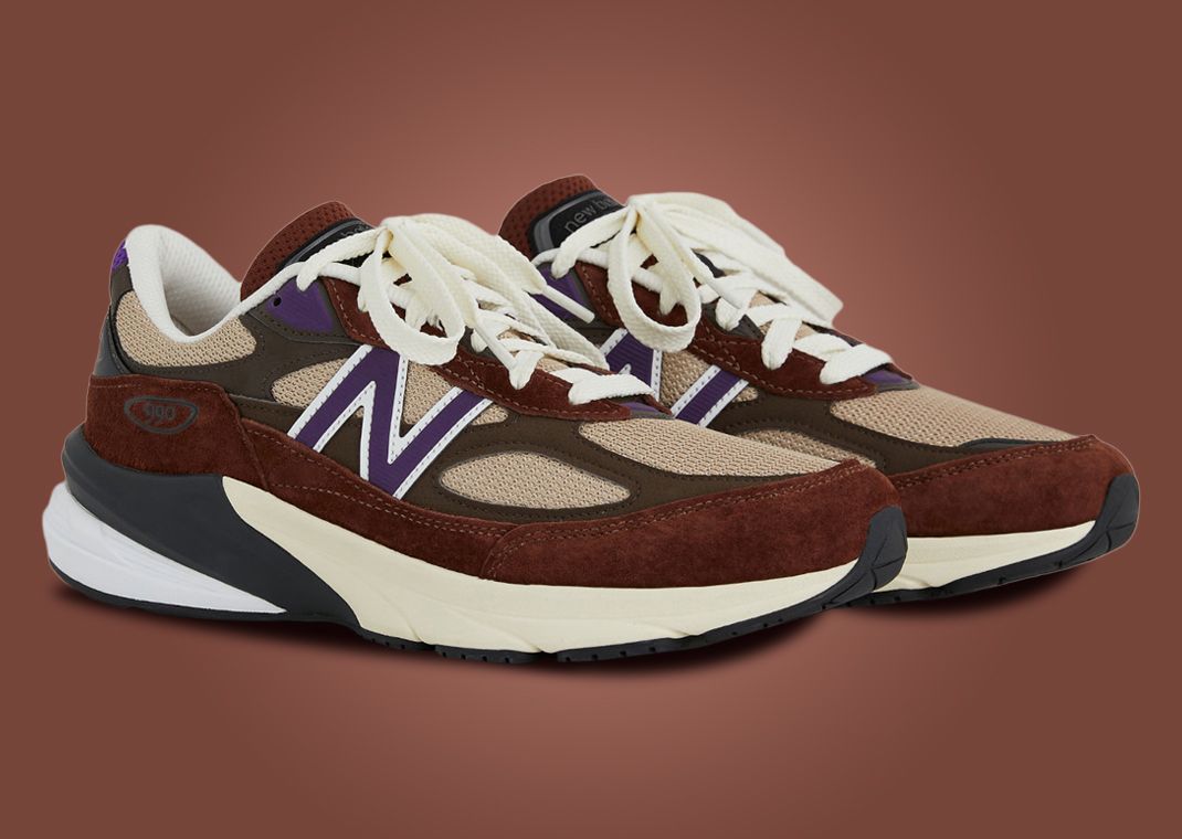 New Balance 990v6 Made in USA Rich Oak Cosmic Grape