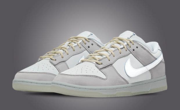 Pure Platinum And Wolf Grey Take Over This Nike Dunk Low