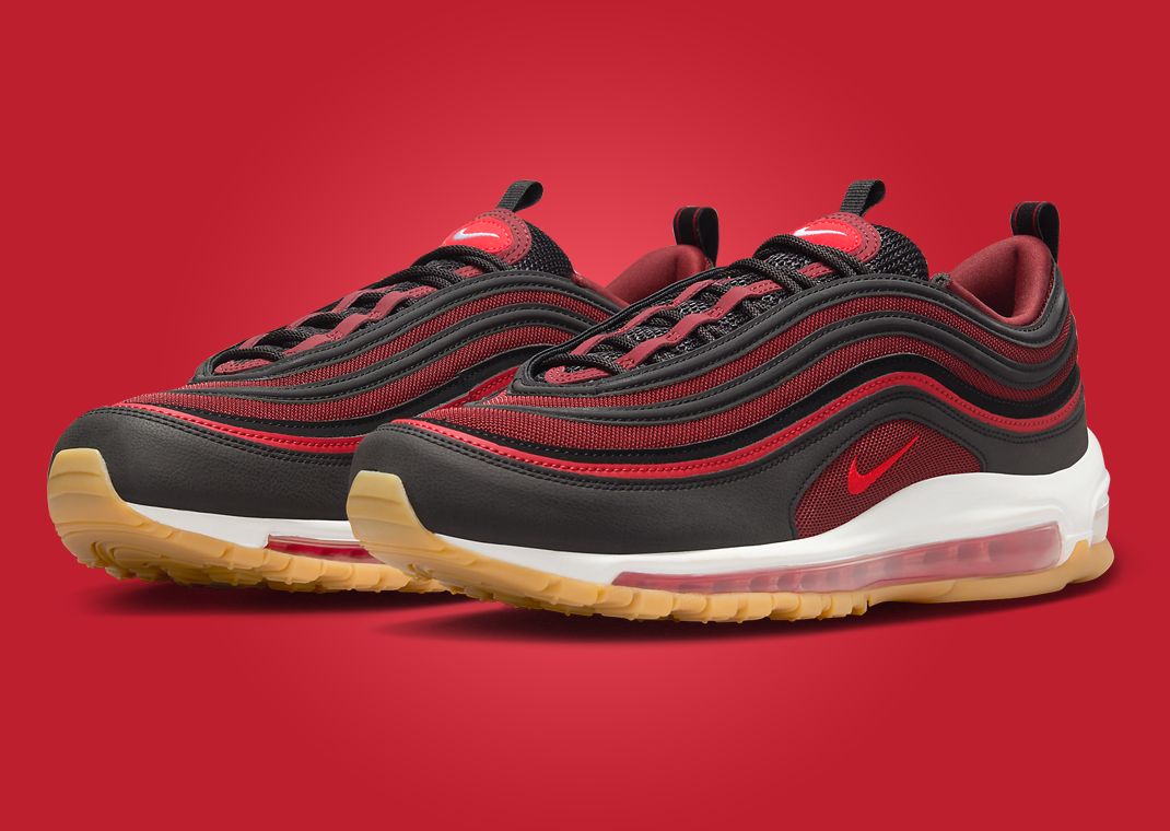 Nike Air Max 97 Black Team Scarlet