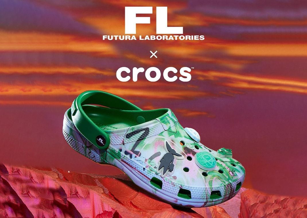 Futura Laboratories x Crocs Classic Clog Green