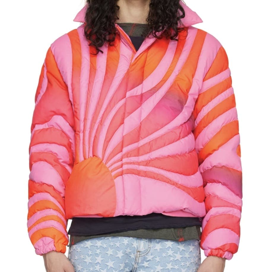 ERL Pink Sunset Down Jacket